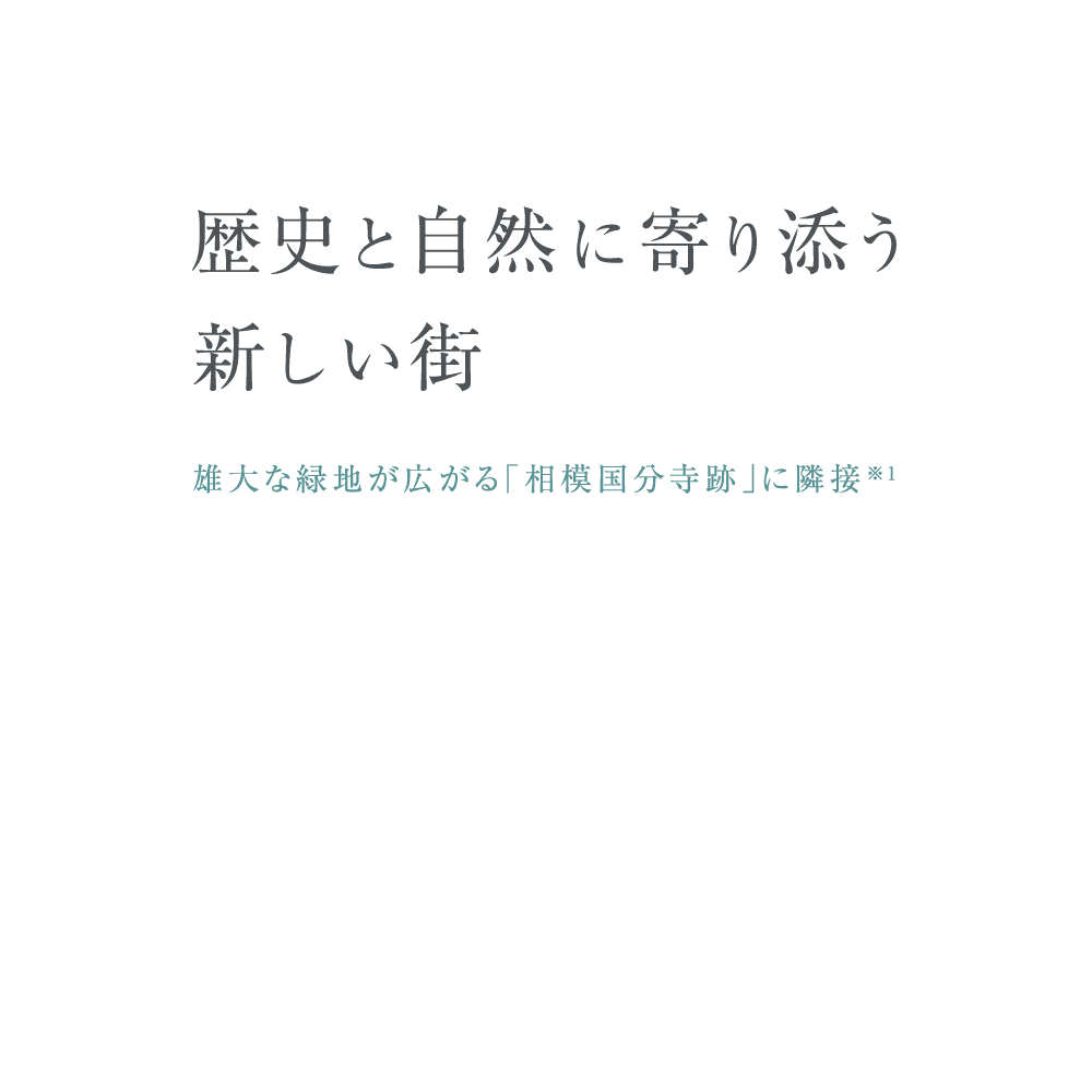 歴史と自然に寄り添う新しい街